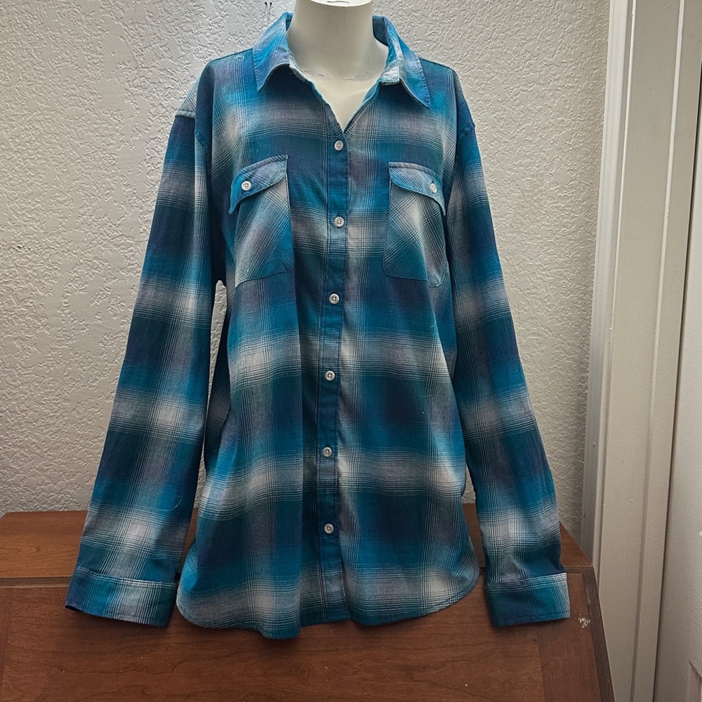 Eddie Bauer Plaid Button-Up Shirt